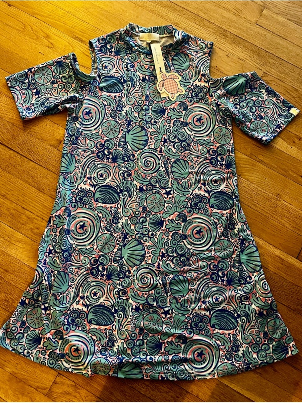NEW Simply Southern Cold-Shoulder Dress Sz Small